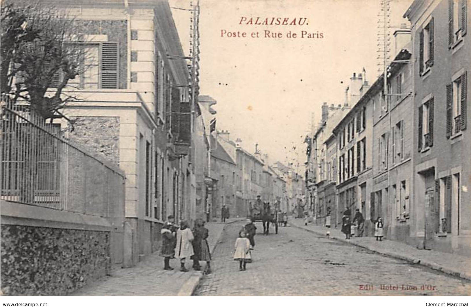 PALAISEAU - Poste Et Rue De Paris - Très Bon état - Palaiseau