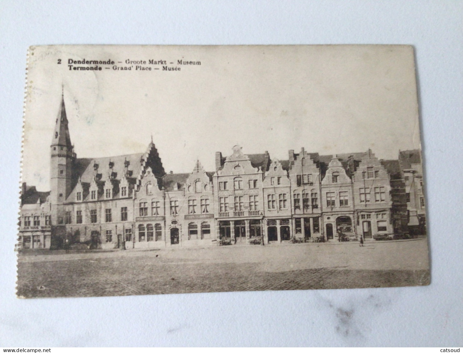 Carte Postale Ancienne Dendermonde Groote Markt- Museum - Termonde Grand’Place Musée - Dendermonde