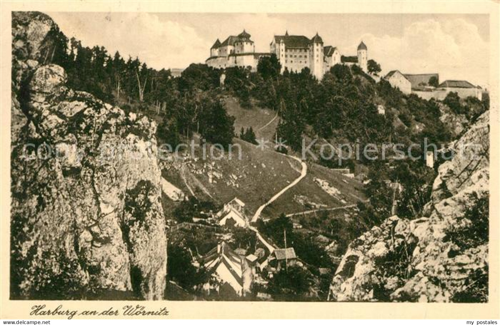 73508540 Harburg Schwaben Schloss Panorama Fliegeraufnahme Harburg Schwaben - Harburg