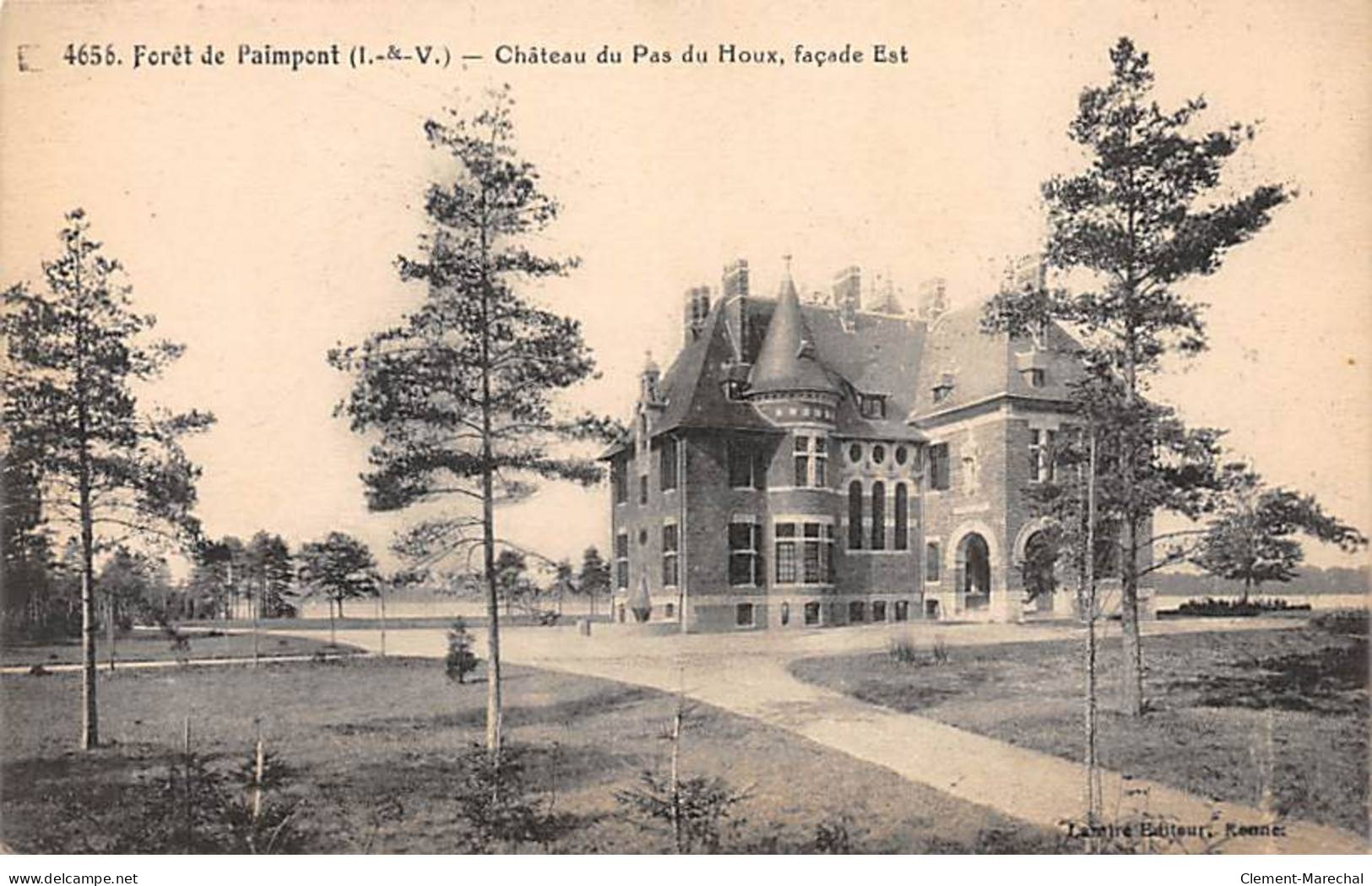 Forêt De PAIMPONT - Château Du Pas Du Houx, Façade Est - état - Paimpont
