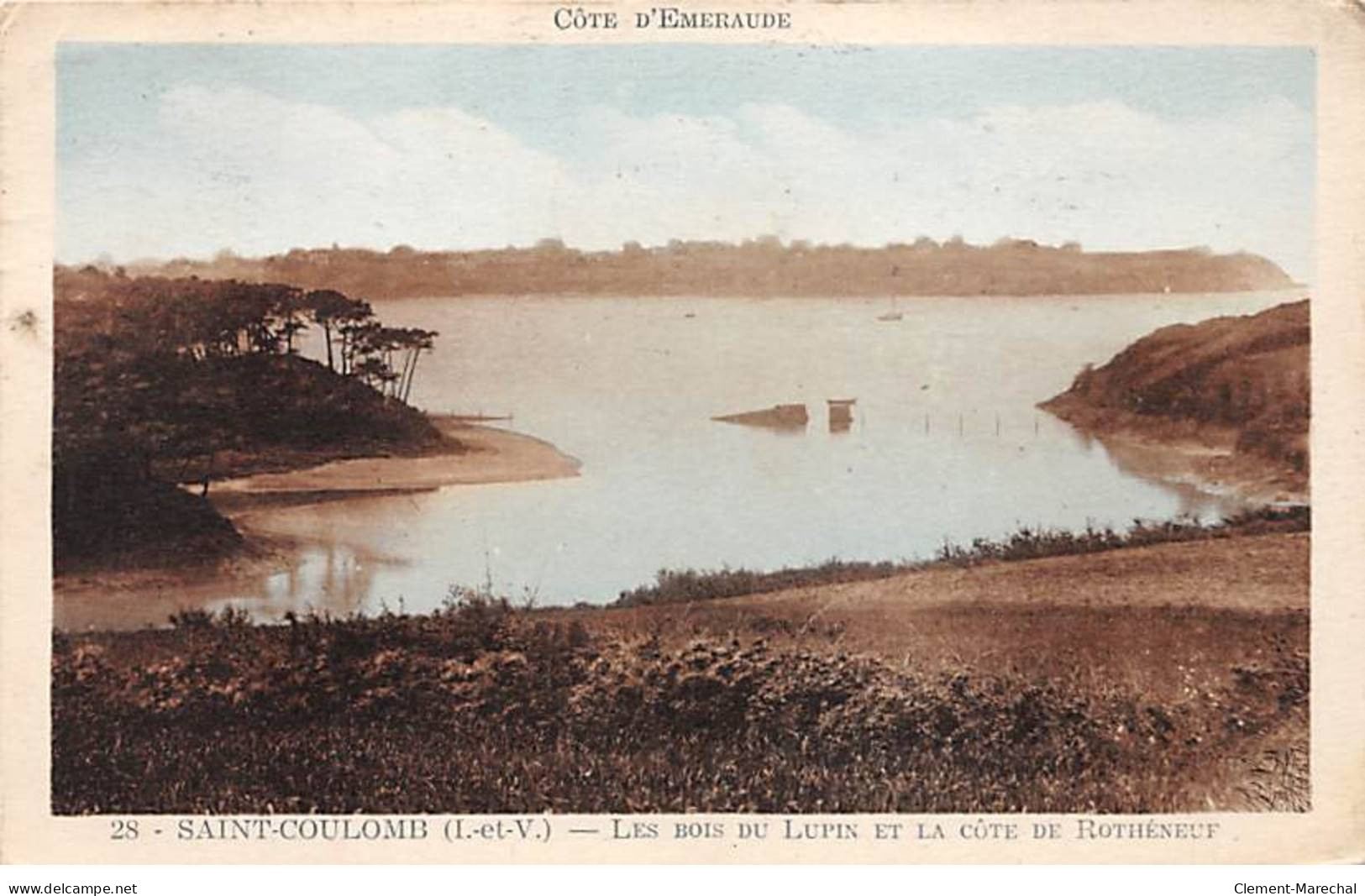 SAINT COULOMB - Les Bois Du Lupin Et La Côte De Rothéneuf - état - Saint-Coulomb