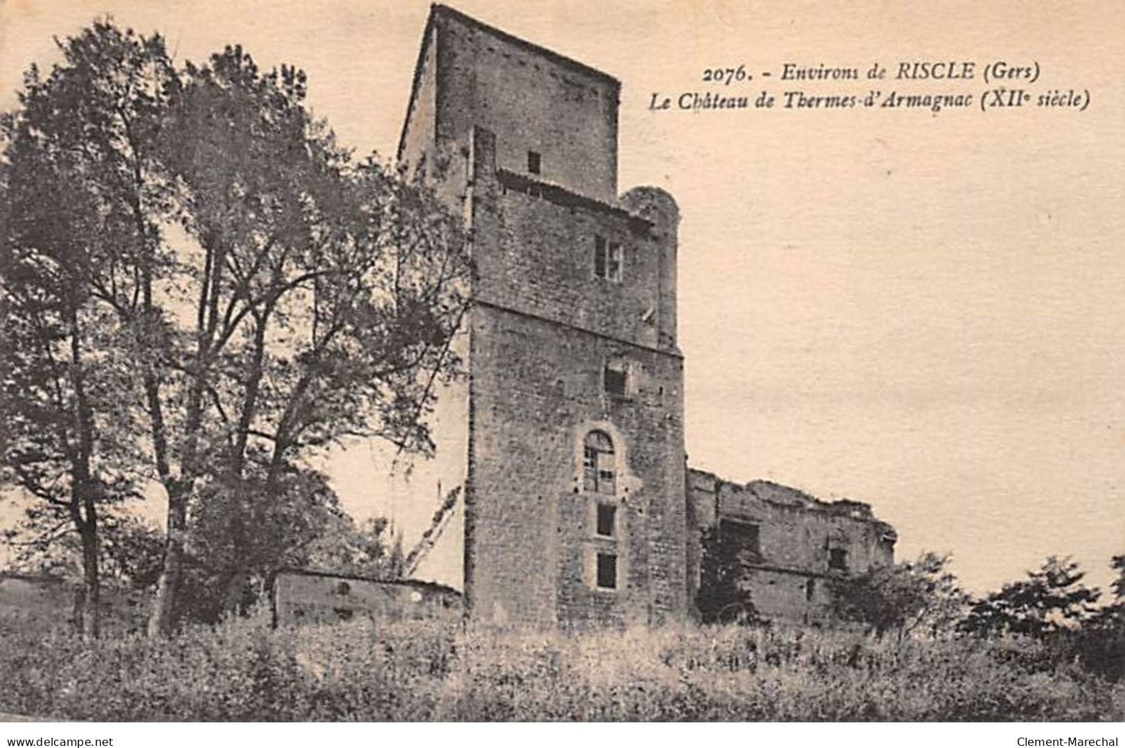 Environs De RISCLE - Le Château De Thermes D'Armagnac - Très Bon état - Riscle