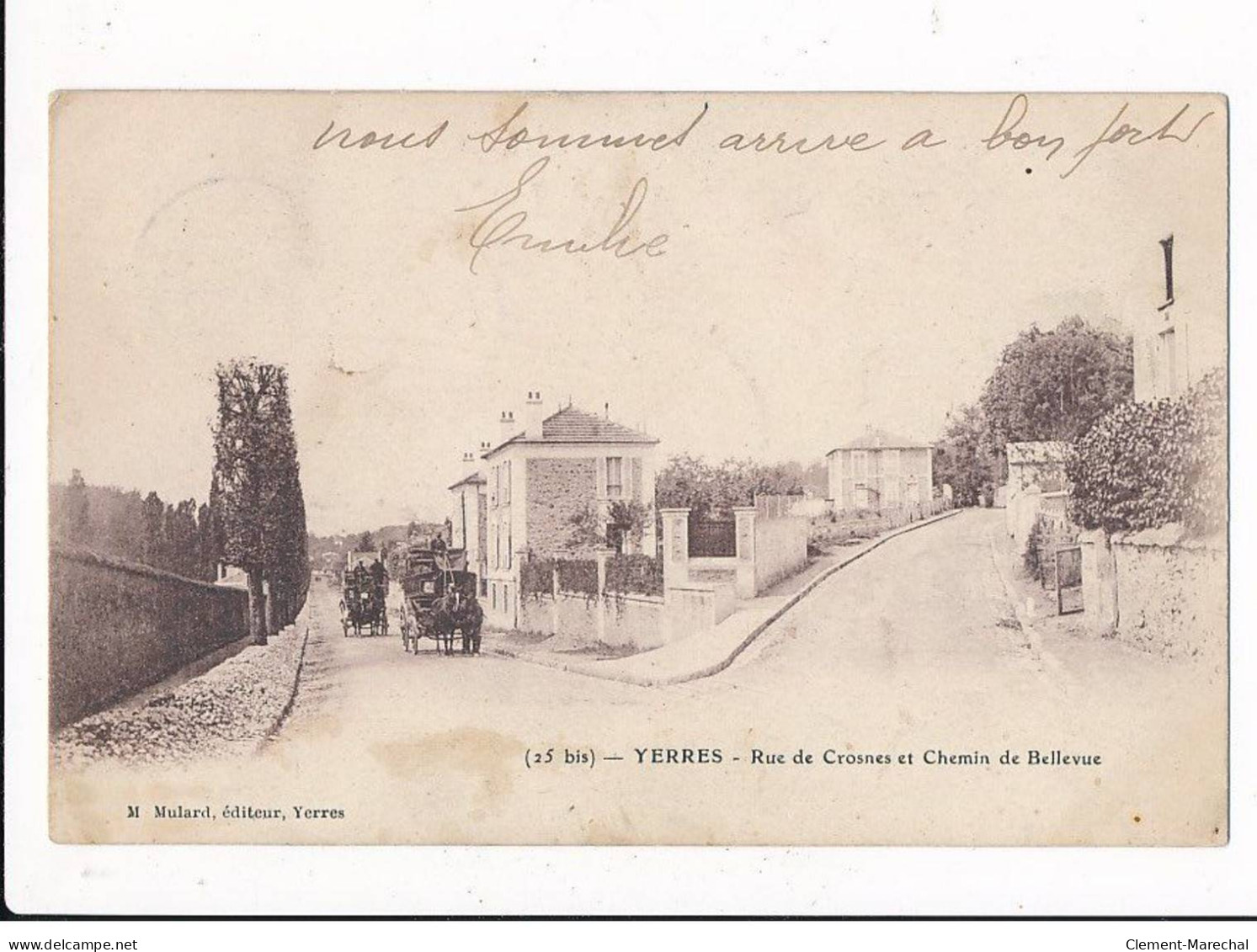 YERRES : Rue De Crosnes Et Chemin De Bellevue - Très Bon état - Yerres