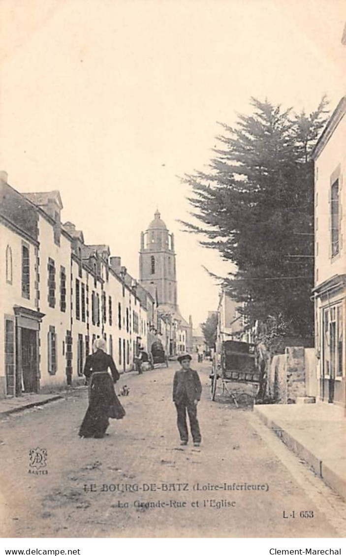 LE BOURG DE BATZ - La Grande Rue Et L'Eglise - Très Bon état - Batz-sur-Mer (Bourg De B.)