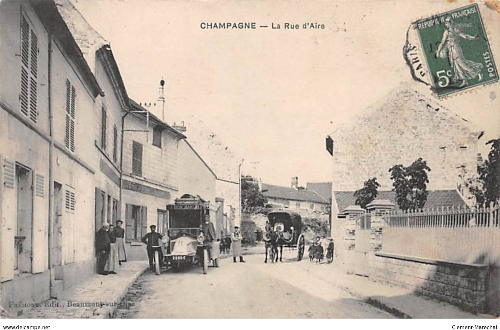 CHAMPAGNE - La Rue D'Aire - Très Bon état - Champagne Sur Oise