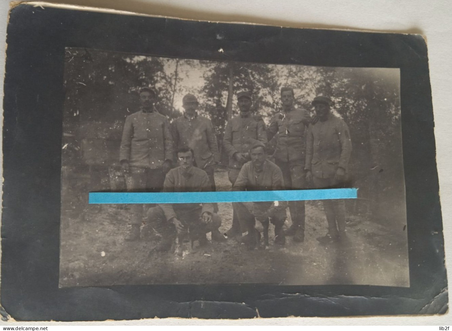 1916 1918 Artilleurs Au Repos Chiens Mascotte Ratiers Tranchées Ww1 Poilu 14 18 Photo - Krieg, Militär