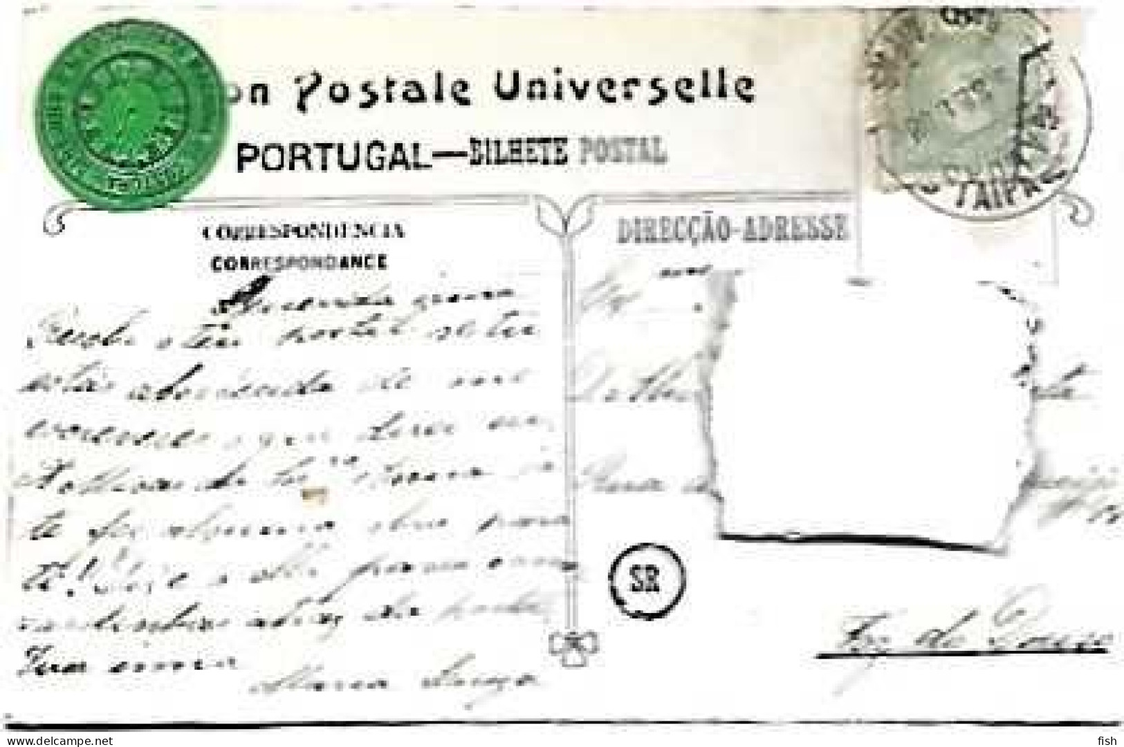 Portugal & Crianças, For The New, Comedy Begins... Ed. SR,Stebbing Phot, Taipas A Foz Do Douro 1908 (3179) - Cartas & Documentos