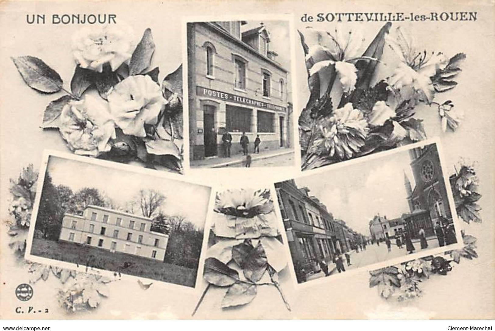 Un Bonjour De SOTTEVILLE LES ROUEN - Très Bon état - Sotteville Les Rouen