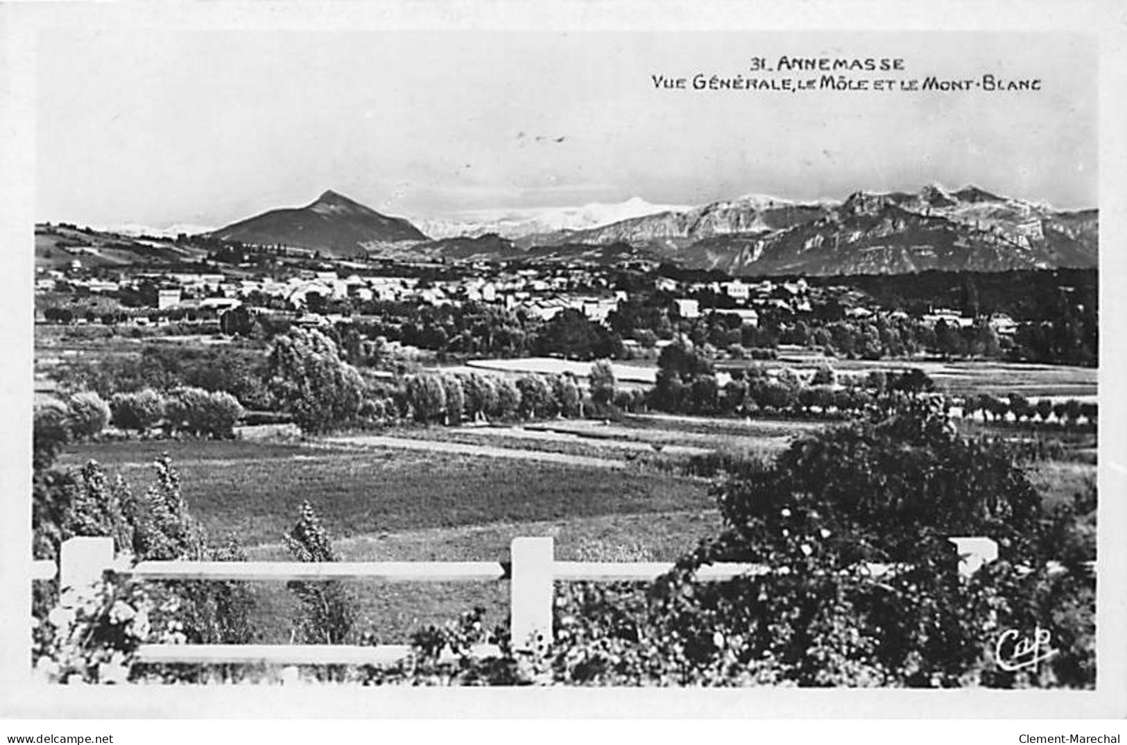 ANNEMASSE - Vue Générale - Le Môle Et Le Mont Blanc - Très Bon état - Annemasse