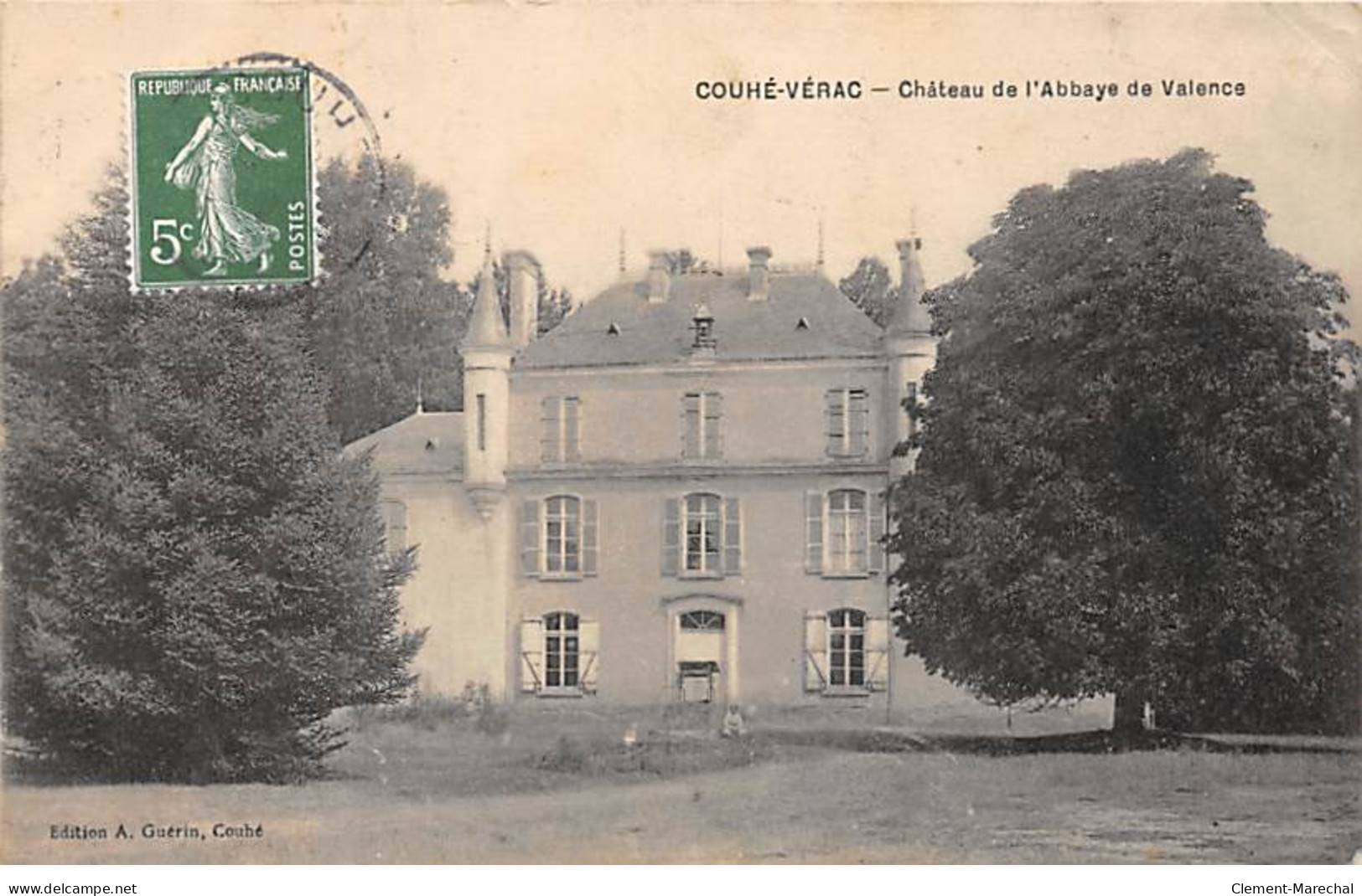 COUHE VERAC - Château De L'Abbaye De Valence - Très Bon état - Couhe
