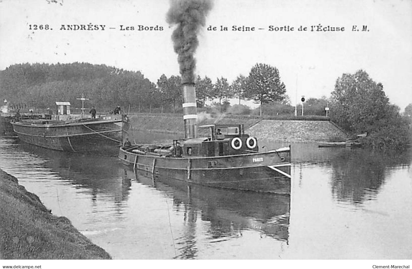 ANDRESY - Les Bords De La Seine - Sortie De L'Ecluse - Très Bon état - Andresy