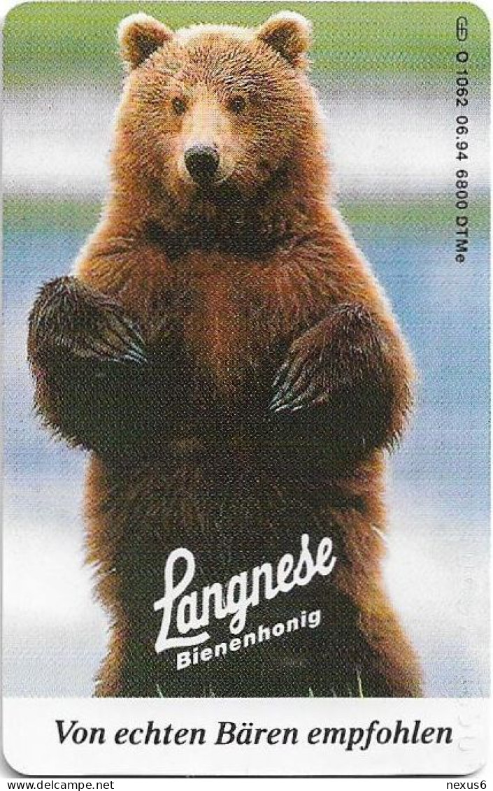 Germany - Langnese Bienenhonig 2, Bear 2 - O 1062 - 06.1994, 6DM, 6.800ex, Mint - O-Series : Séries Client