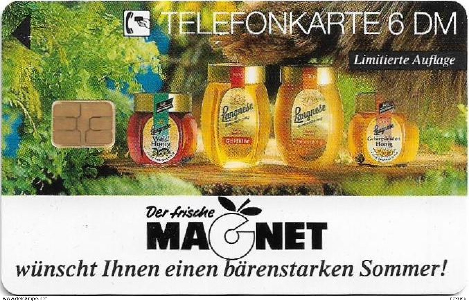 Germany - Langnese Bienenhonig 2, Bear 2 - O 1062 - 06.1994, 6DM, 6.800ex, Mint - O-Series : Series Clientes Excluidos Servicio De Colección