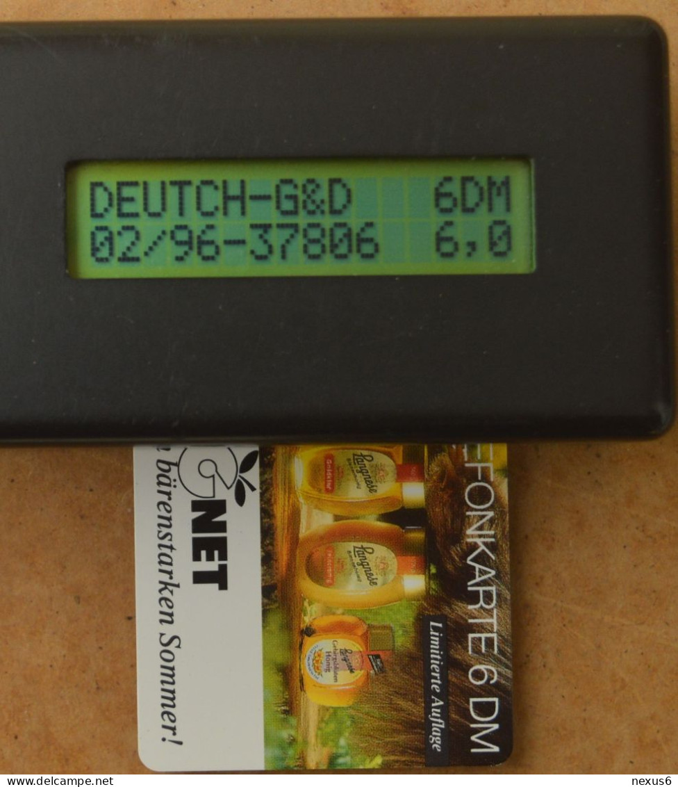 Germany - Langnese Bienenhonig 2, Bear 2 - O 1062 - 06.1994, 6DM, 6.800ex, Mint - O-Series : Customers Sets