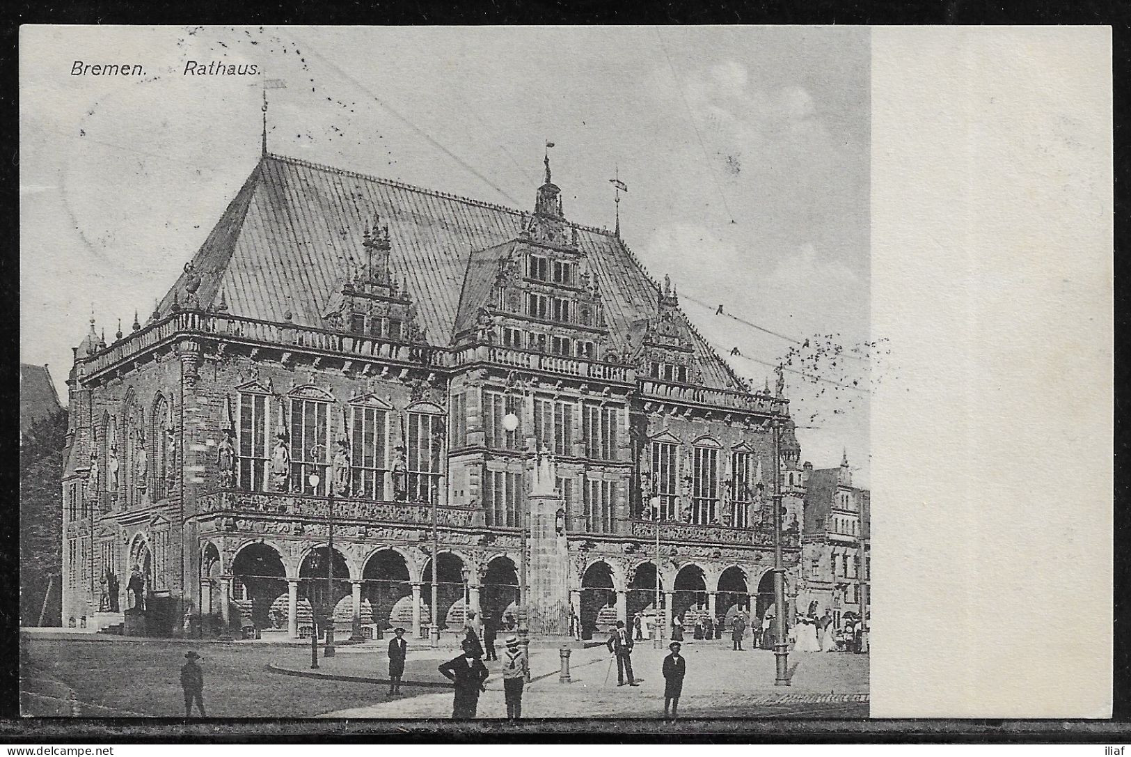 Germany. Bremen. Rathaus. Illustrated View Posted Postcard - Bremen