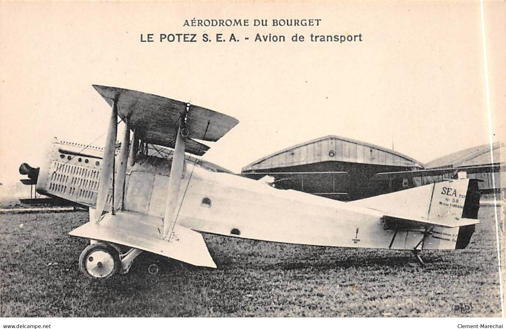 Aérodrome Du BOURGET - LE POTEZ S. E. A. - Avion De Transport - Très Bon état - Le Bourget