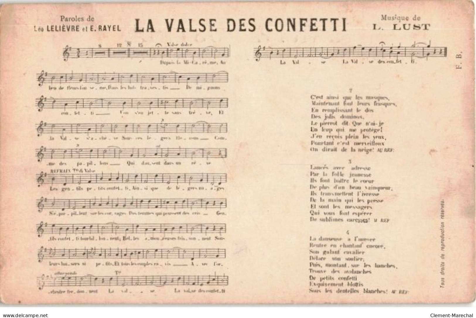 CHANSONS: La Valise Des Confetti - Très Bon état - Musique Et Musiciens