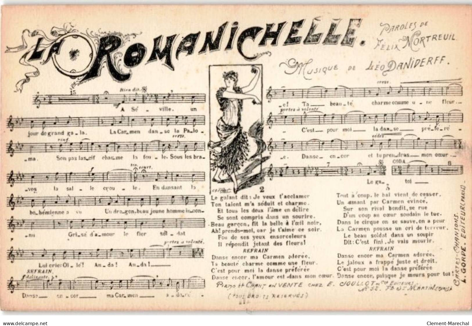 CHANSONS: La Romanichelle -  Bon état - Musica E Musicisti