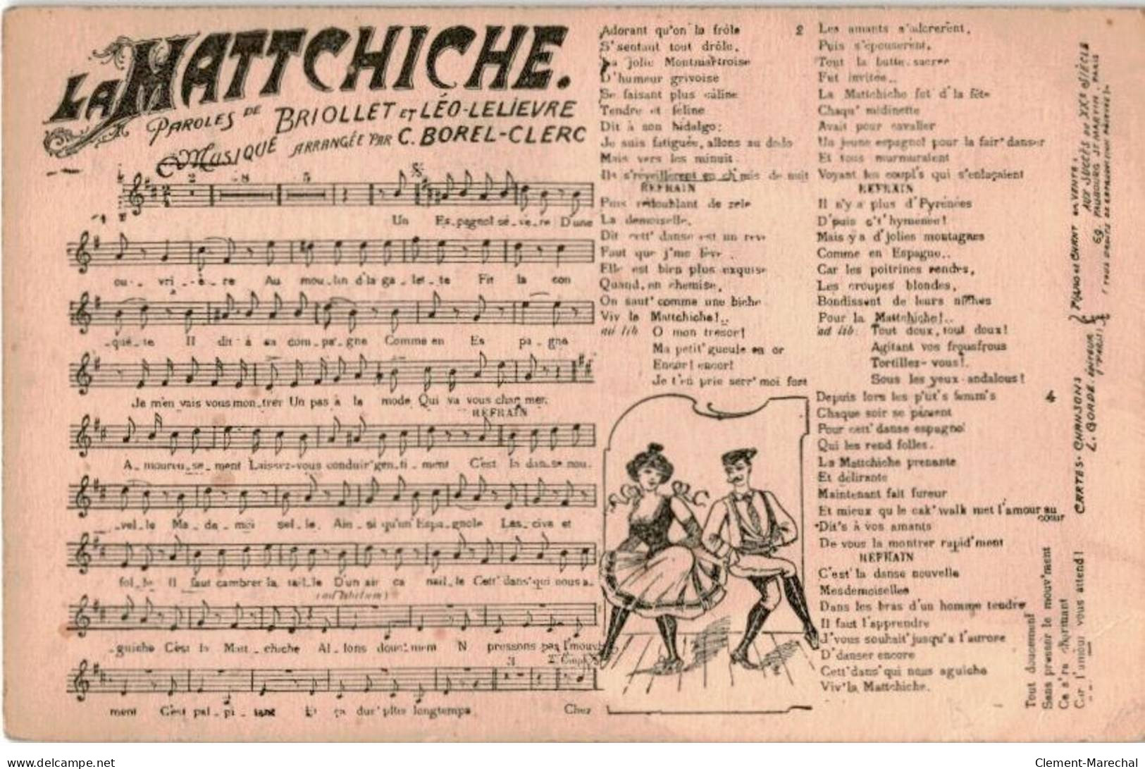 CHANSONS: La Mattchiche - état - Música Y Músicos
