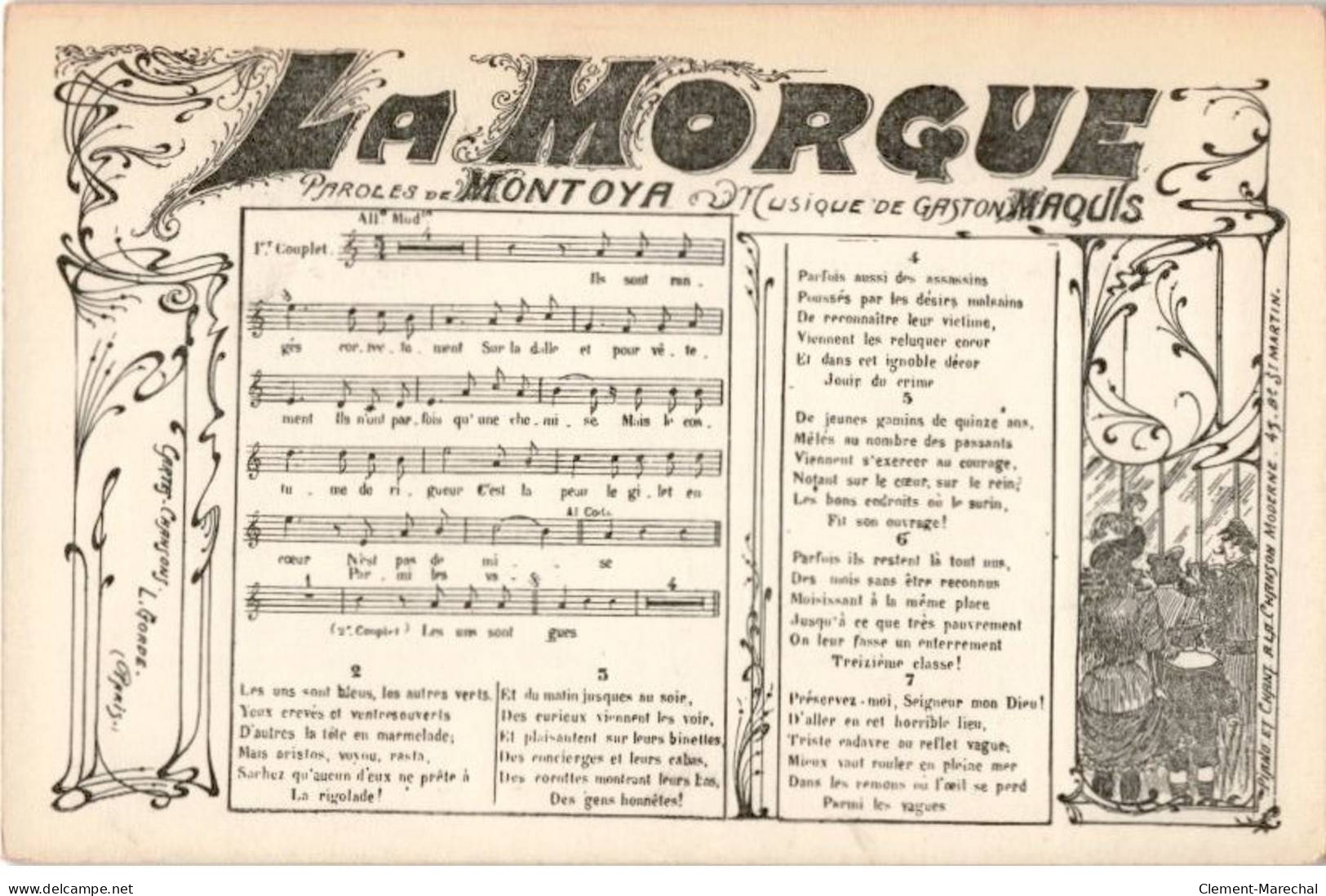 CHANSONS: La Morgue - Très Bon état - Musique Et Musiciens