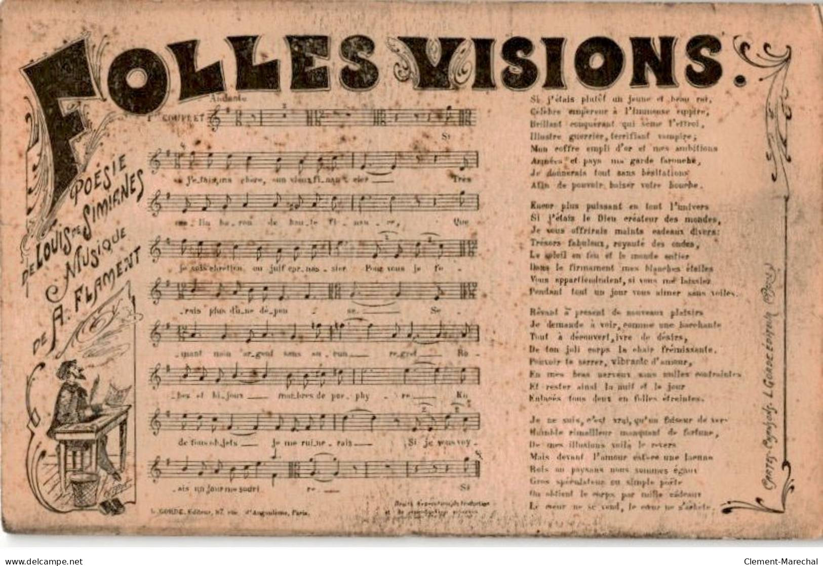 CHANSONS: Folles Visions - Bon état - Music And Musicians