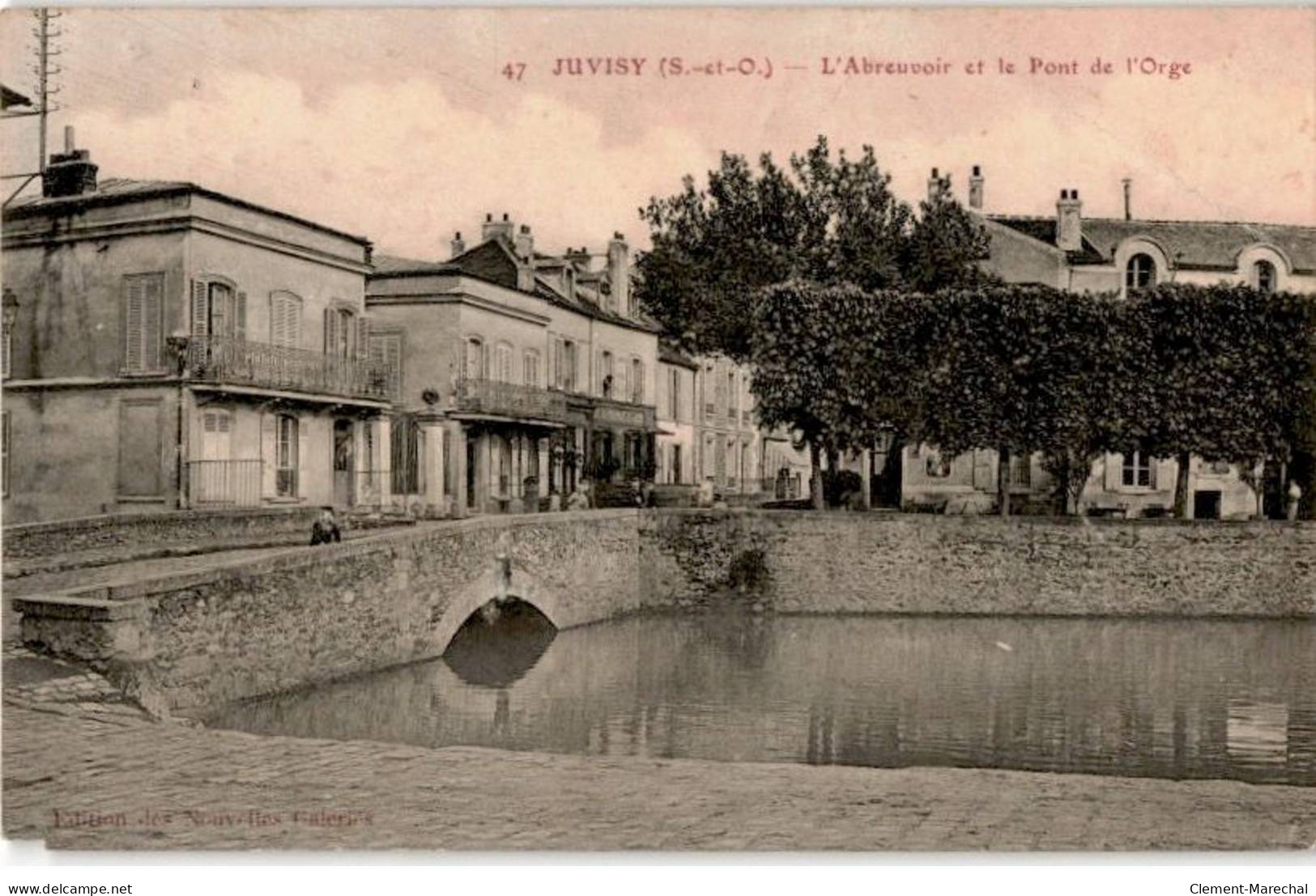 JUVISY-sur-ORGE: L'abreuvoir Et Le Pont De L'orge -  état - Juvisy-sur-Orge