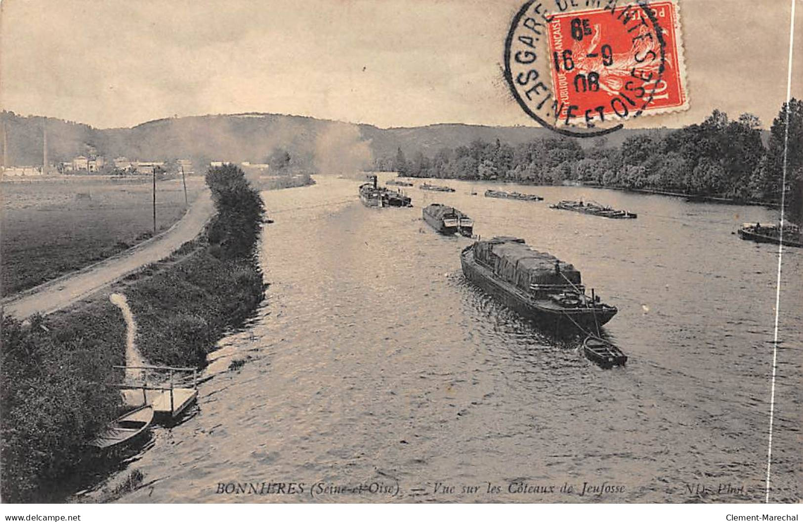 BONNIERES - Vue Sur Les Côteaux De Jeufosse - Très Bon état - Bonnieres Sur Seine