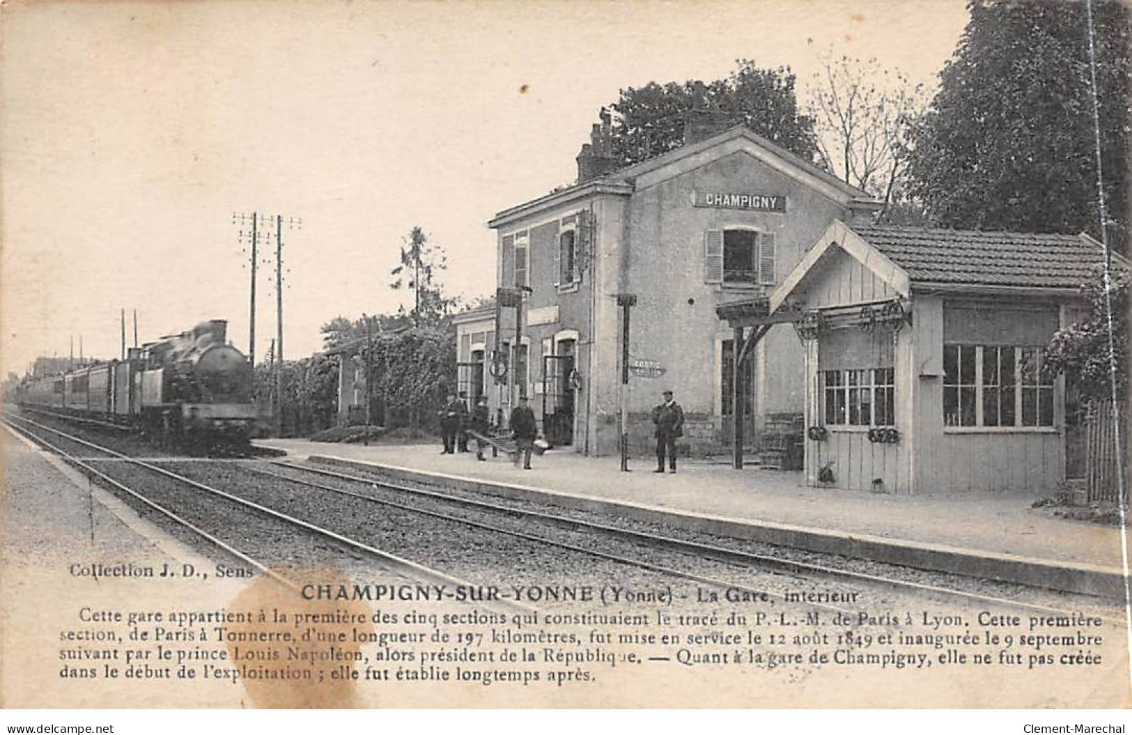 CHAMPIGNY SUR YONNE - La Gare - Très Bon état - Champigny