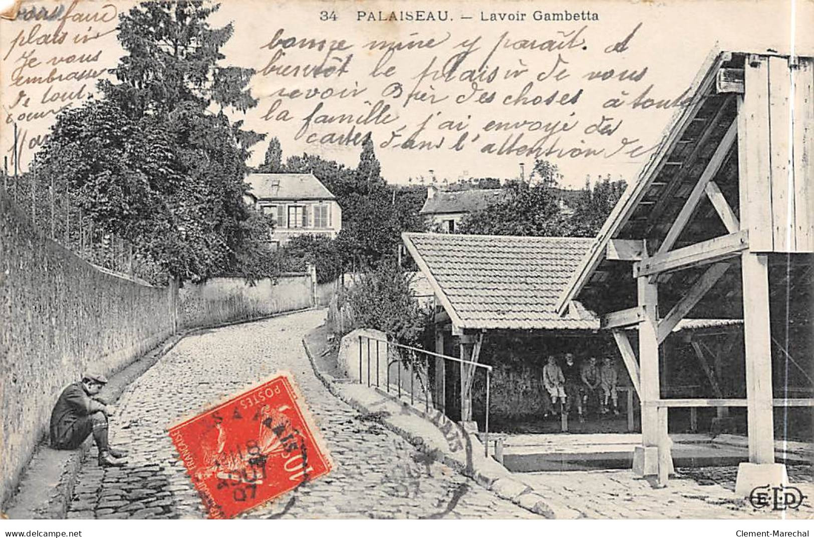 PALAISEAU - Lavoir Gambetta - état - Palaiseau