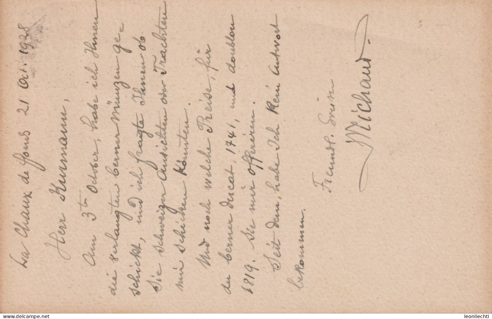 1918, Ganzsache Postkarte , Zum: 68 71/2 Cts, T.ll+ 169 Tell Knabe, ⵙ LACHAUX DE FONDS - Ganzsachen