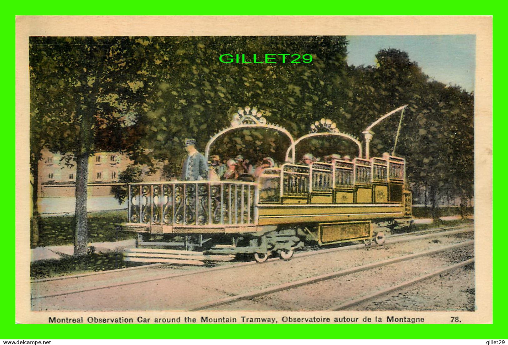 TRAMWAY - MONTREAL OBSERVATION CAR AROUND THE MOUNTRAIN TRAMWAY - PECO - - Strassenbahnen