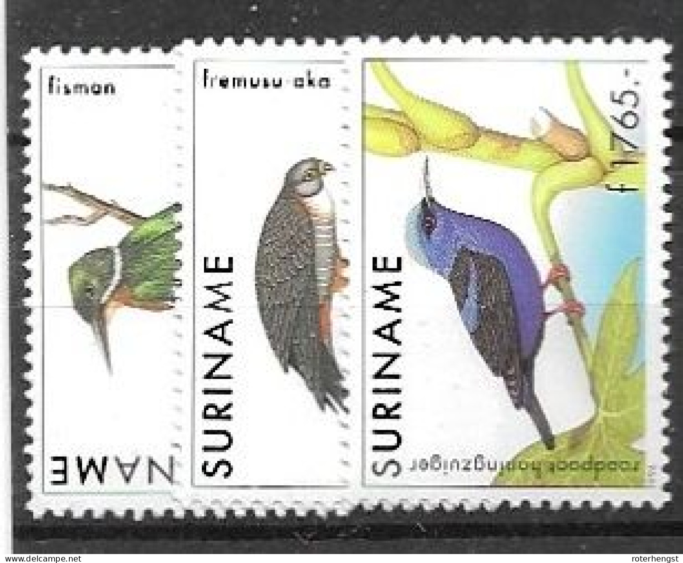 Surinam Mnh ** 1998 Birds Set 25 Euros - Surinam