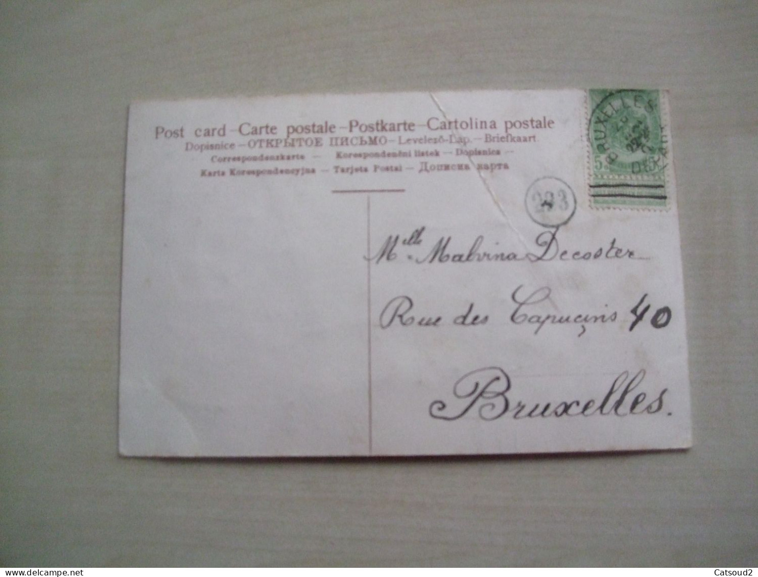 Carte Postale Ancienne 1907 JOYEUSES PÂQUES ( Muguet) - Flowers