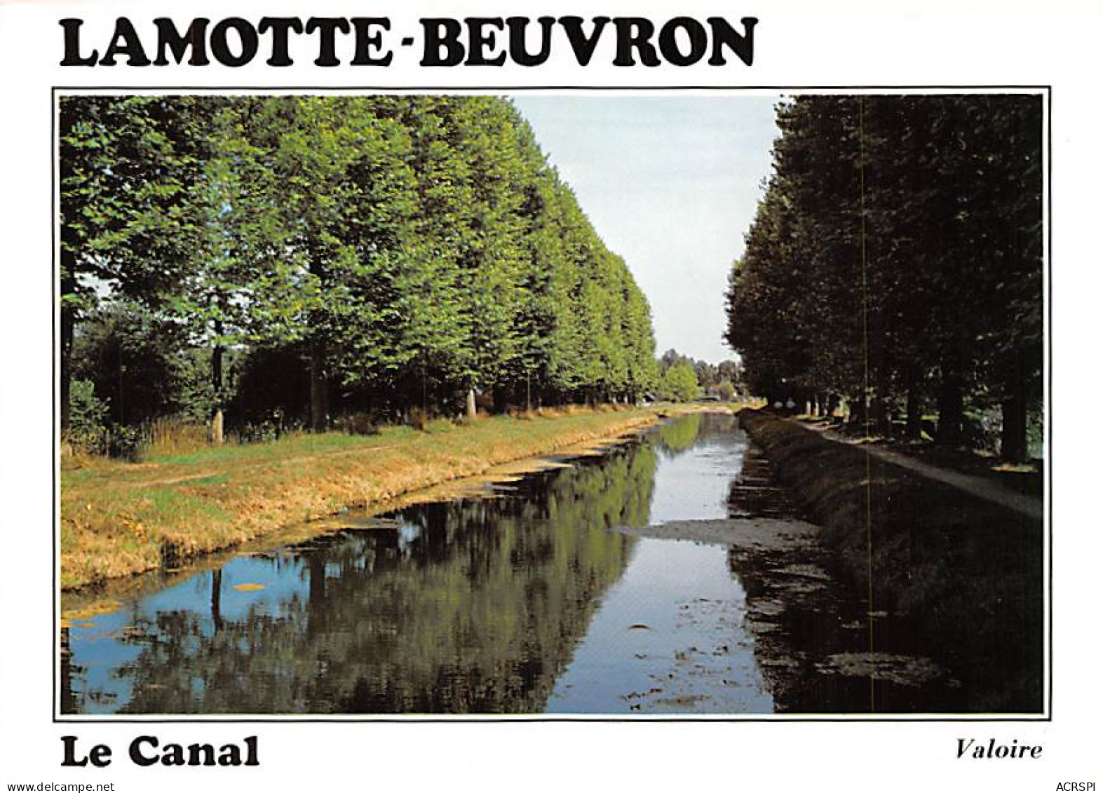 LAMOTTE-BEUVRON  Le  Canal    17 (scan Recto Verso)MG2892 - Lamotte Beuvron