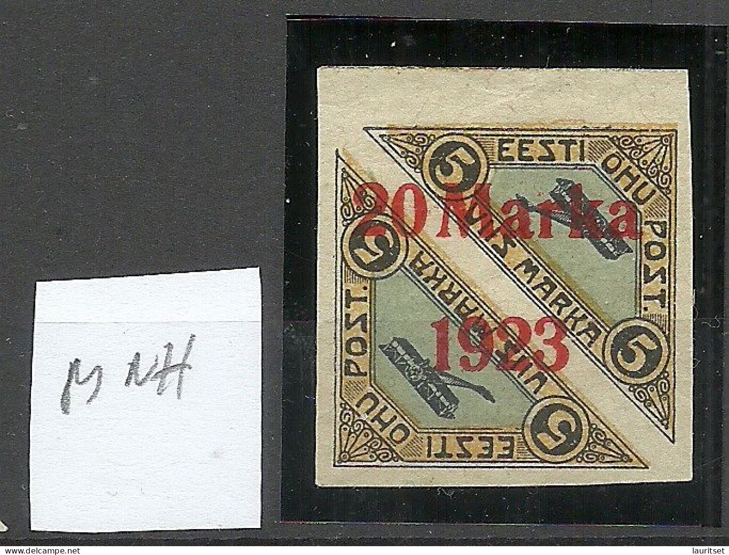 ESTLAND ESTONIA 1923 Michel 44 Bb (vemillion/brick Red) MNH - Estonie