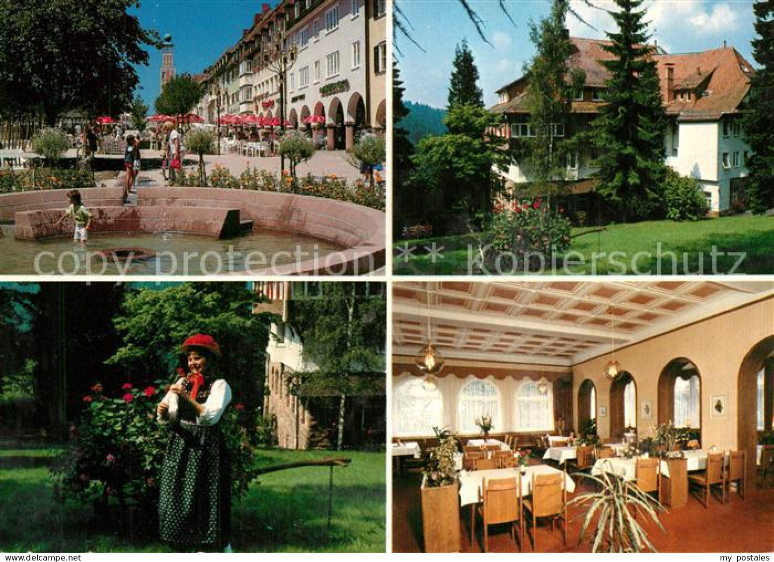 73493093 Freudenstadt Hotel Kurhaus Teuchelwald Brunnen Schwarzwaelderin Gastrau - Freudenstadt