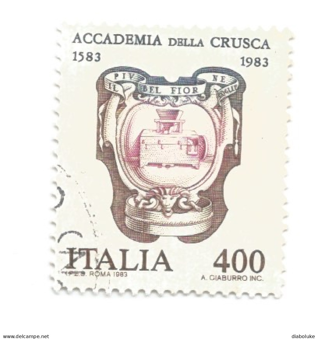 (REPUBBLICA ITALIANA) 1983, ACCADEMIA DELLA CRUSCA - Serie Di 1 Francobollo Usato - 1981-90: Usados