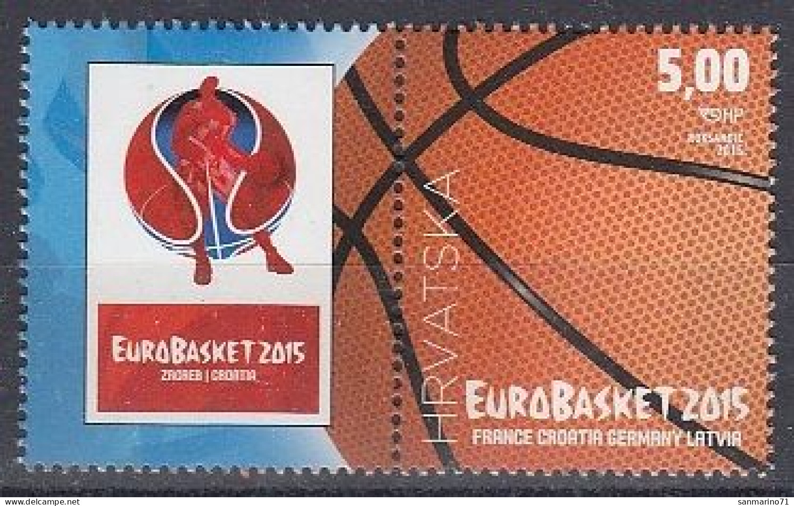 CROATIA 1203,unused - Basket-ball