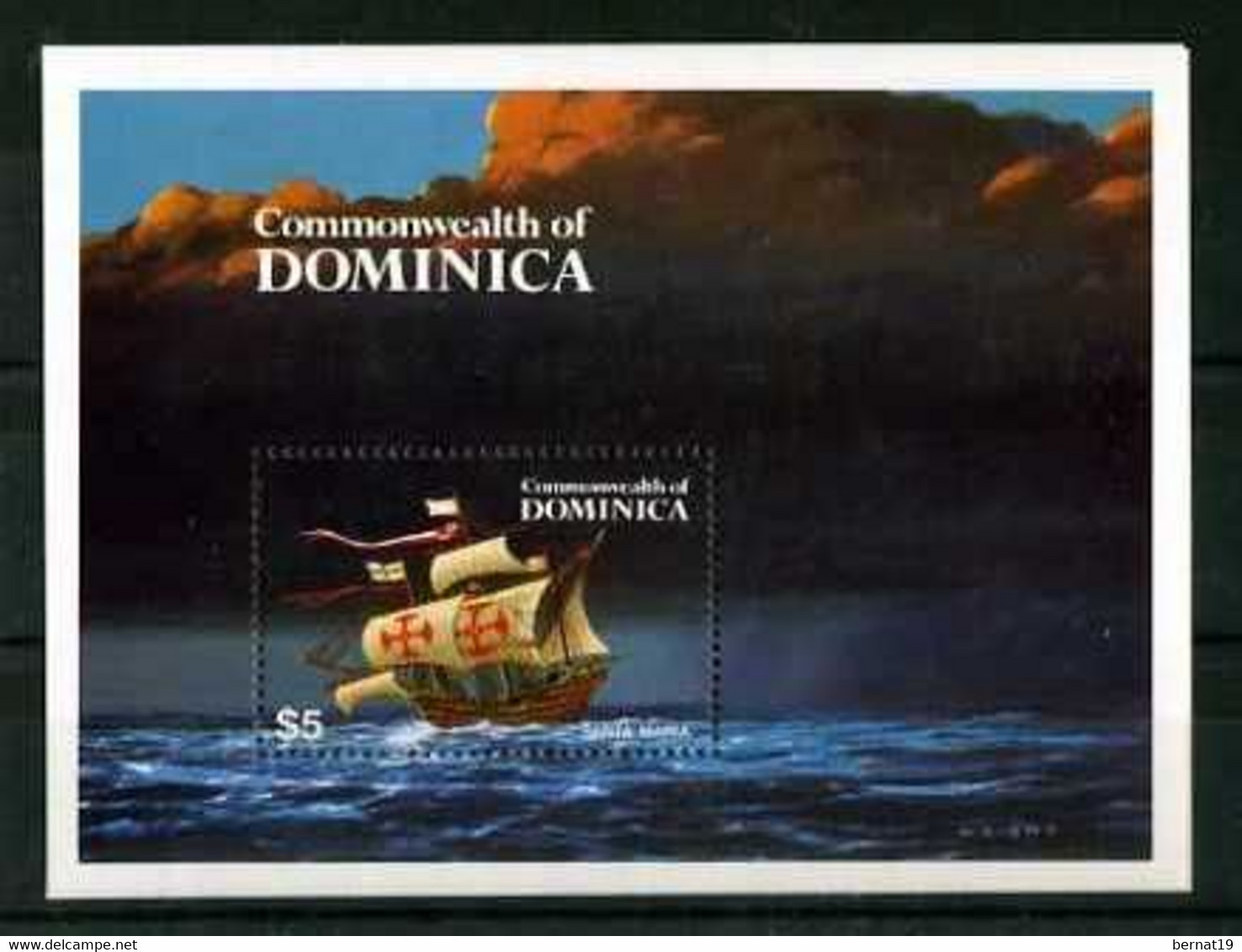 Colon. Dominica 1984. Yvert Block 89 ** MNH. - Dominique (1978-...)