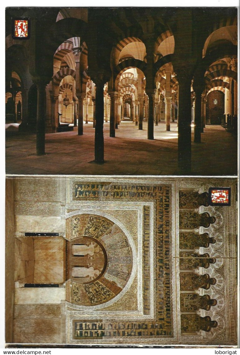 LIBRO FLEXO CON 10 VISTAS DE LA MEZQUITA DE CORDOBA.-  CORDOBA - ( ESPAÑA ) - Eglises Et Cathédrales