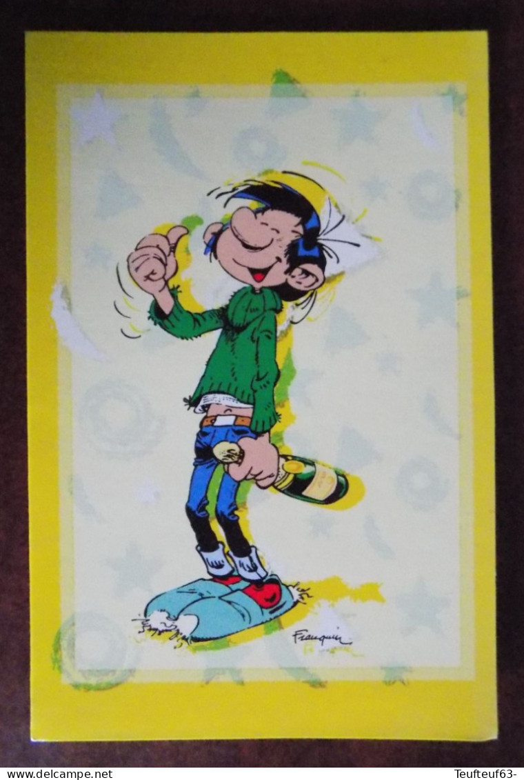 Cpm Gaston Lagaffe Franquin - Meilleurs Voeux - Postcards