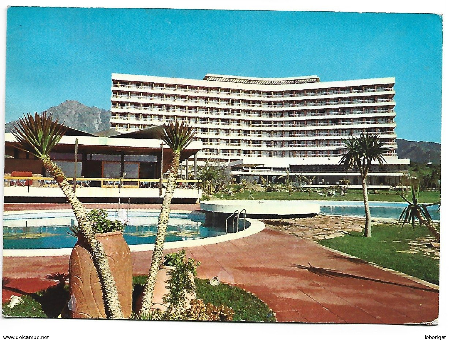 HOTEL MELIA DON PEPE, AL FONDO SIERRA BLANCA / HOTEL " DON PEPE " AND SIERRA BLANCA.- MARBELLA.- ( ESPAÑA ) - Malaga