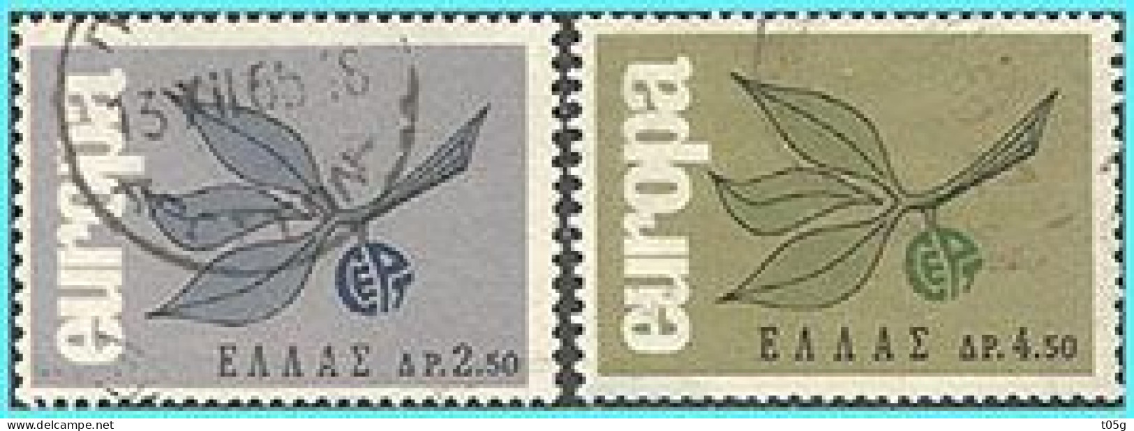 GREECE- GRECE - HELLAS 1965:  EUROPA CEPT Complet  Set Used - Usados