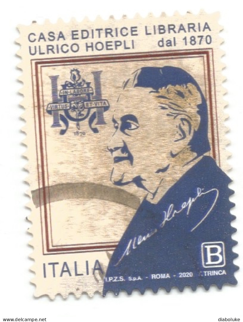 (REPUBBLICA ITALIANA) 2020, CASA EDITRICE LIBRARIA ULRICO HOEPLI - Serie Di 1 Francobollo Usato - 2011-20: Oblitérés