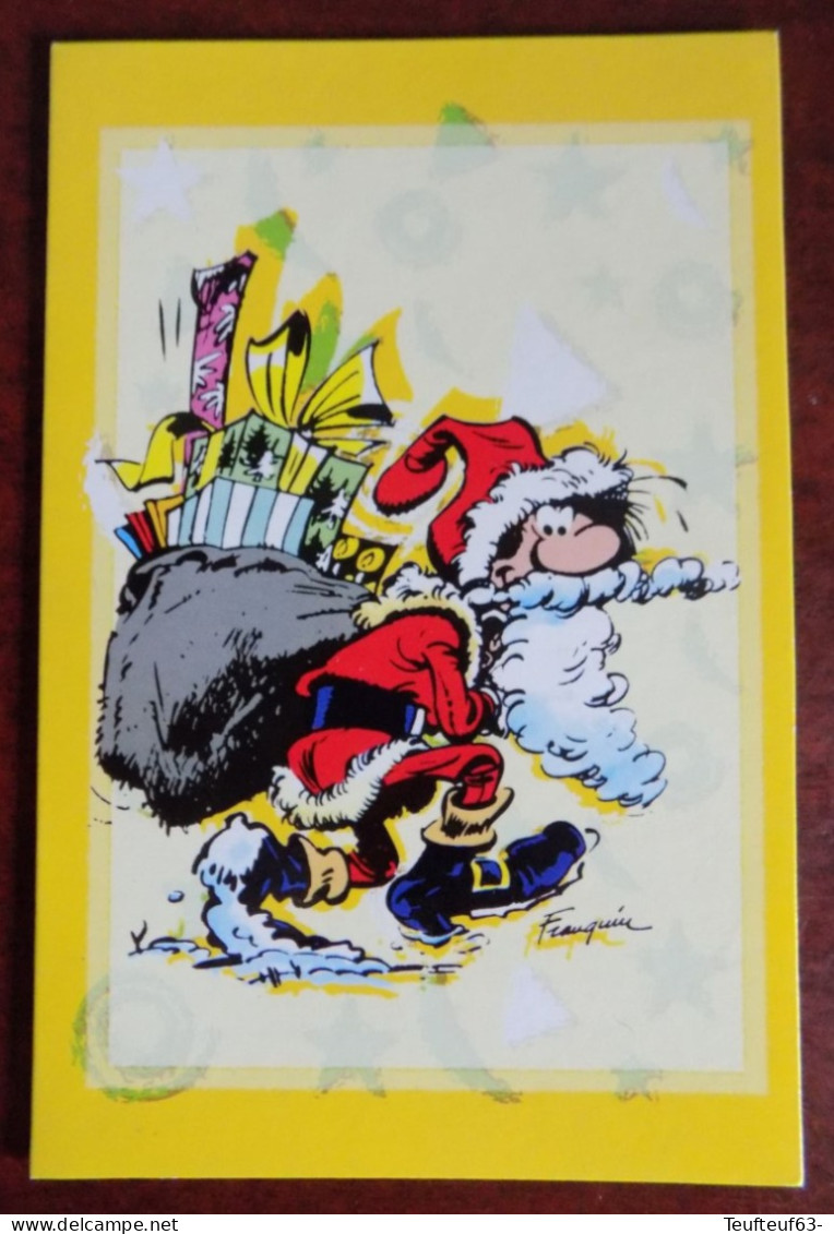 Cpm Gaston Lagaffe Franquin - Meilleurs Voeux - Déguisé En Père Noël - Ansichtskarten