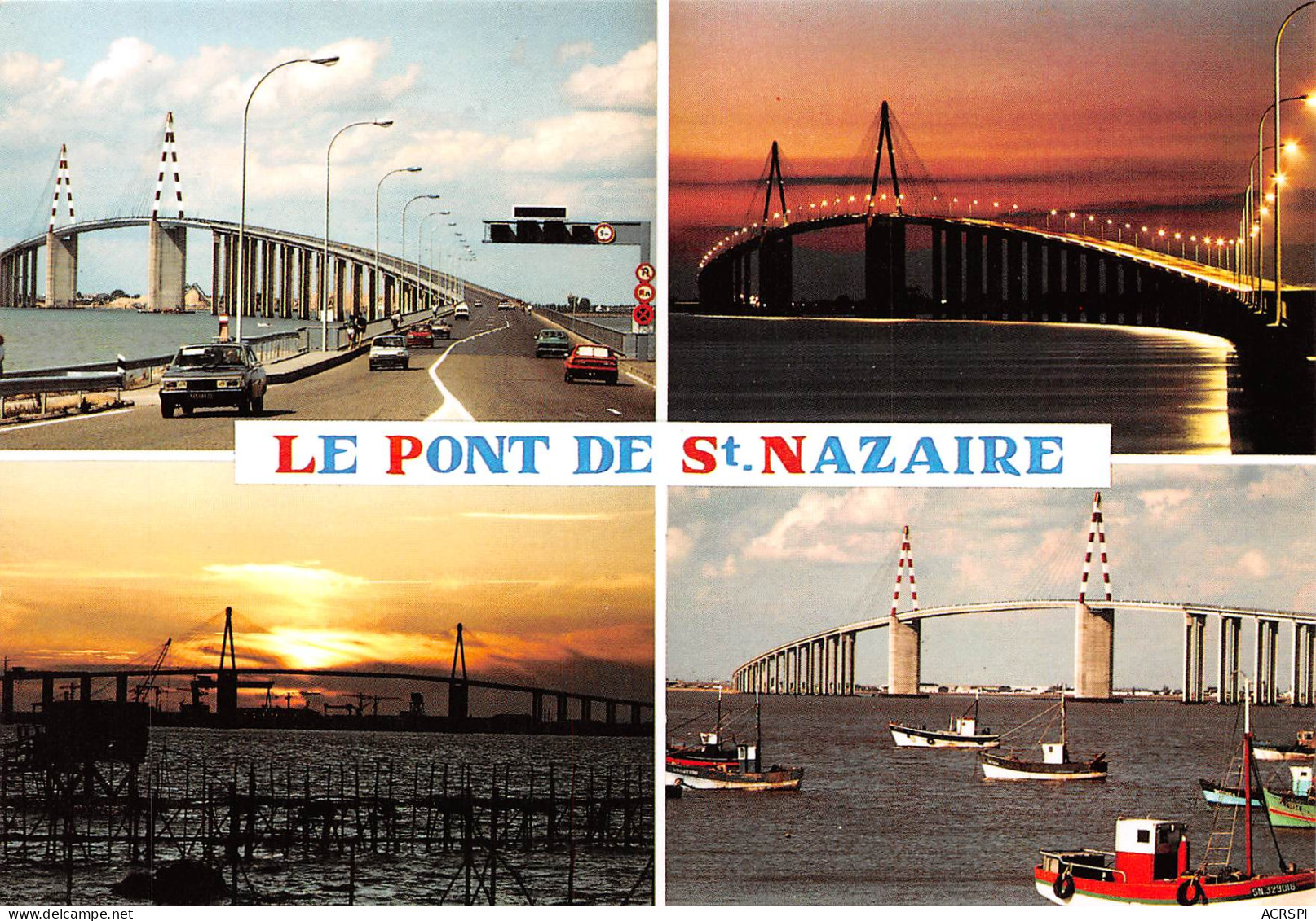 SAINT BREVIN Le Pont De Saint Nazaire   Quatre Vues  6 (scan Recto Verso)MH2907 - Saint-Brevin-les-Pins