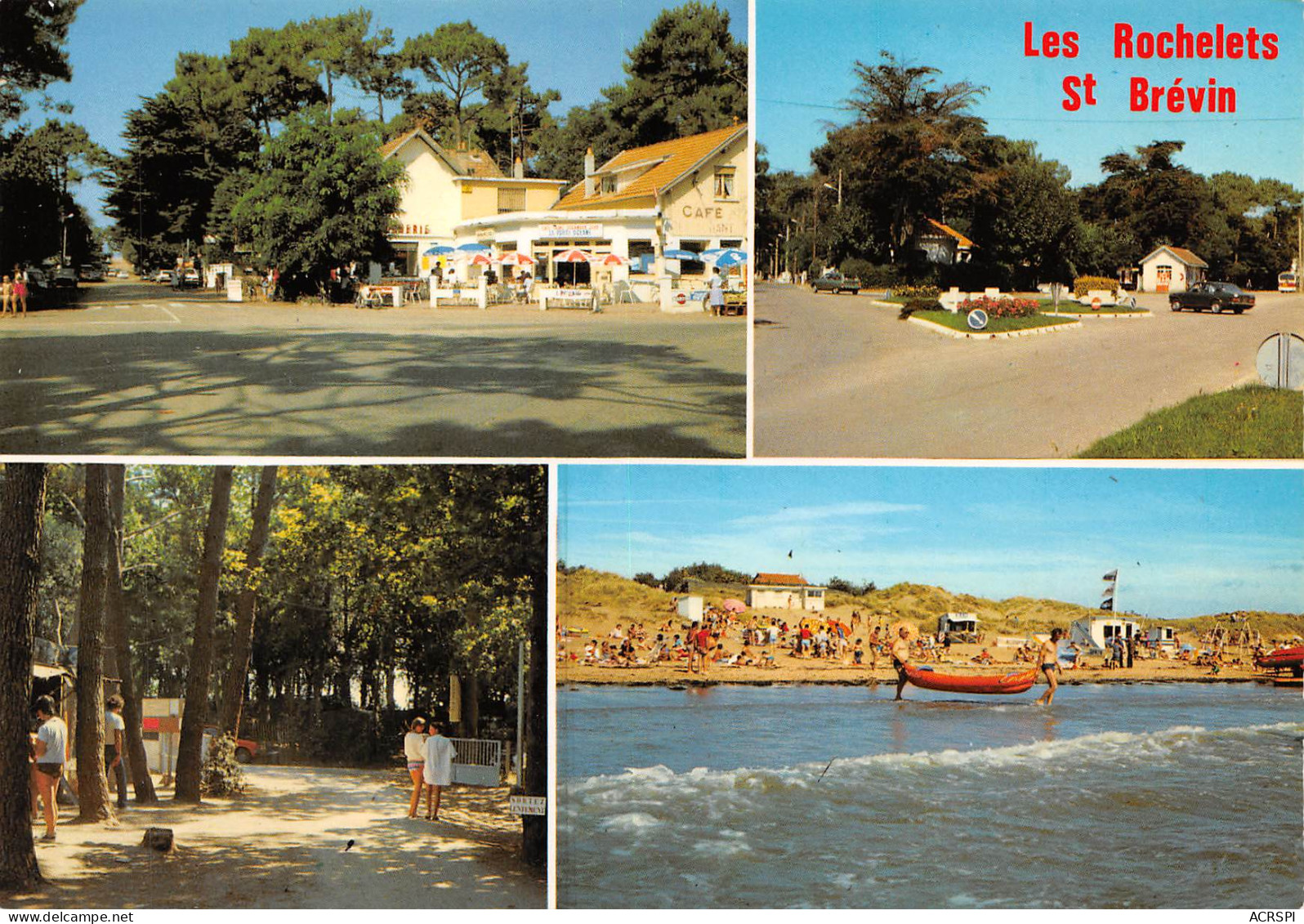 SAINT BREVIN  L'OCEAN  Les Rochelets, Place St Hubert, Le Camping Et La Plage    23  (scan Recto Verso)MH2907 - Saint-Brevin-l'Océan