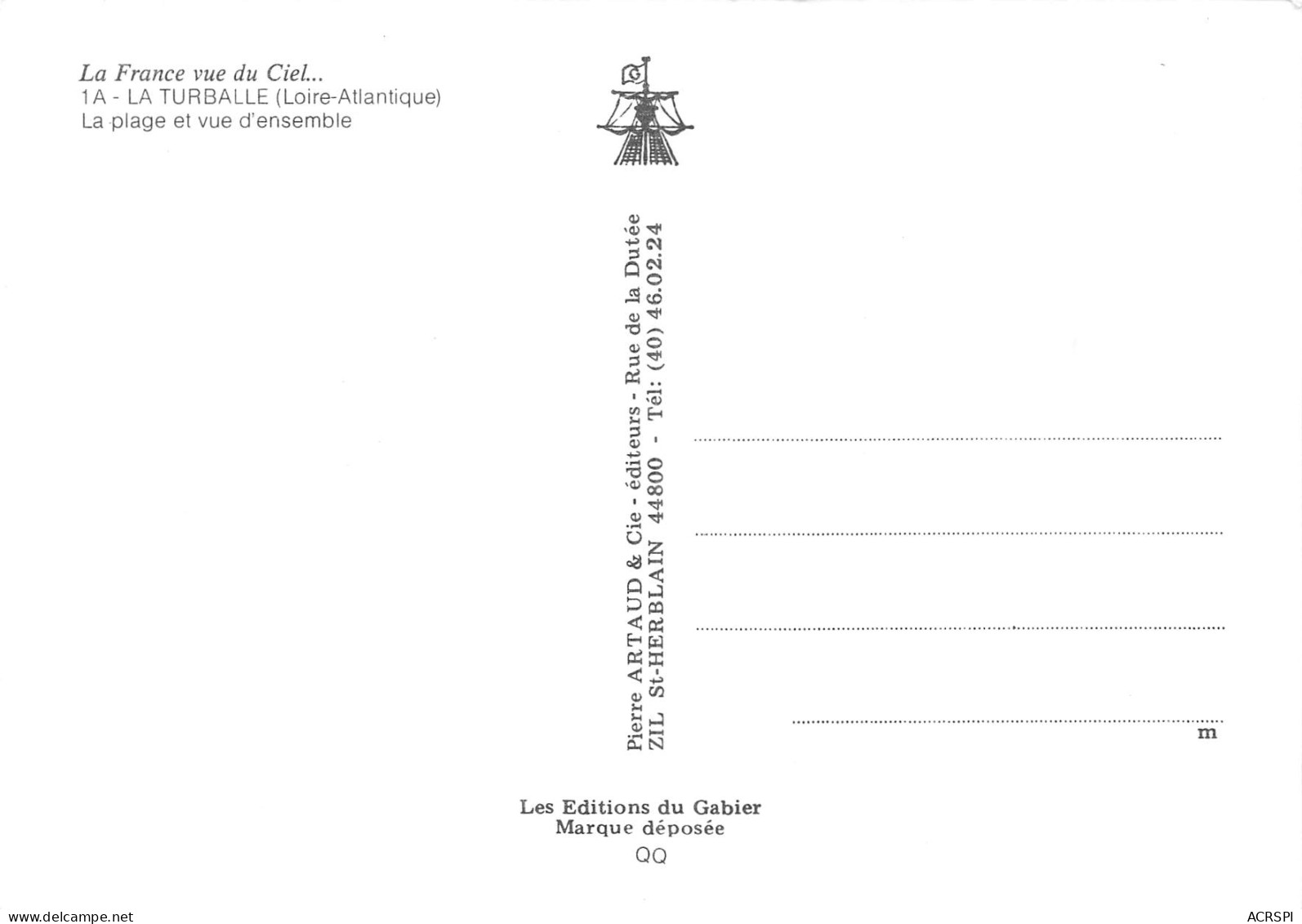 LA TURBALLE  La Plage Et Vue D'ensemble   35   (scan Recto Verso)MH2910 - La Turballe