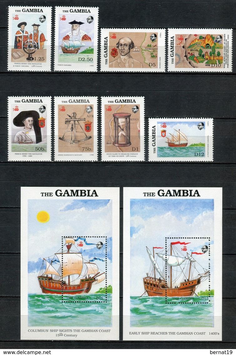 Gambia 1988. Yvert 734-37 + 750-53 + Blocks 53, 57 ** MNH. - Gambia (1965-...)