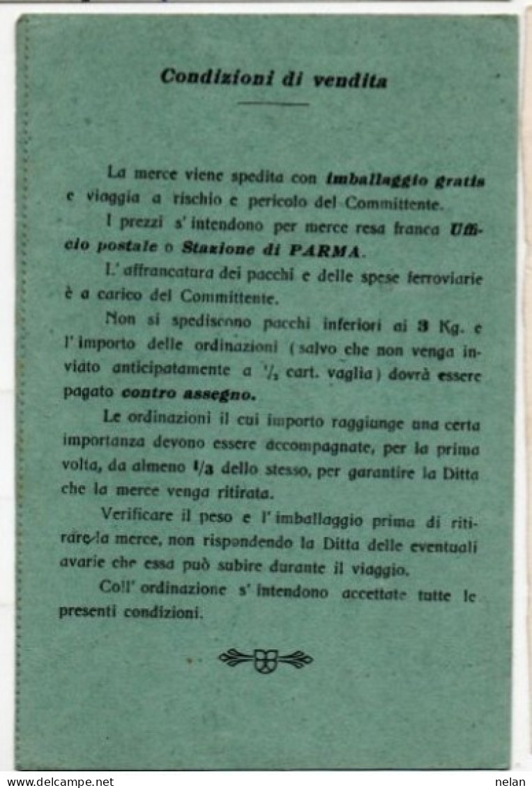 CARTOLINA COMMERCIALE - CERESINI & BORGHI - PARMA - Parma